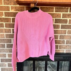 Abercrombie & Fitch Vibrant Pink Crew Neck Sweater